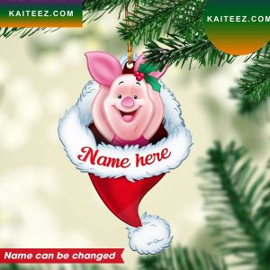 Personalized Piglet Custom Christmas Ornament