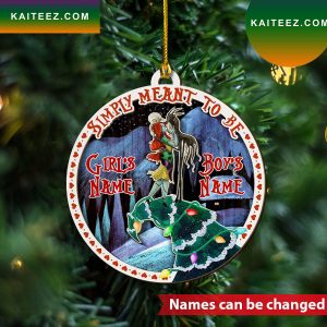 Personalized Simply Meant To Be Custom Christmas Ornament
