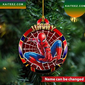 Personalized Spider Man Hanging Christmas Ornament