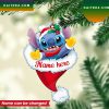 Personalized Stitch And Angel Custom Christmas Ornament