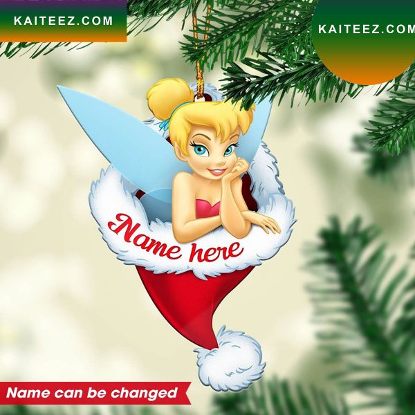 Personalized Tinker Bell Custom Christmas Ornament