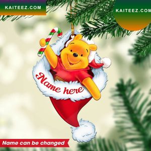 Personalized Winnie The Pooh Custom Christmas Ornament