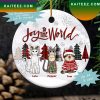 Personalised Cat Christmas Tree Christmas Ornament