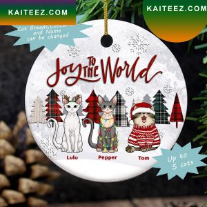 Personalised Cat Christmas Christmas Ornament