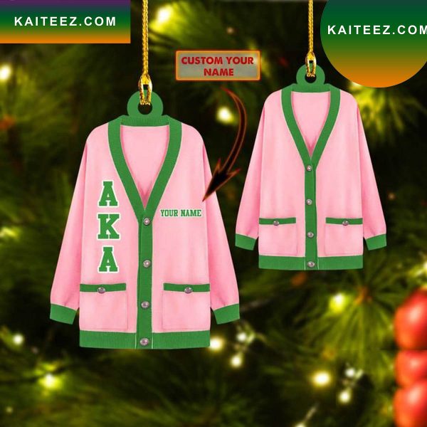 Personalized Aka Cardigan 2022 Christmas Ornament