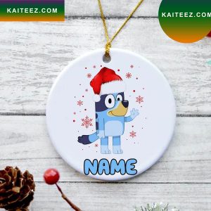 Personalized Custom Name Disney Bluey Christmas Tree Christmas Ornament