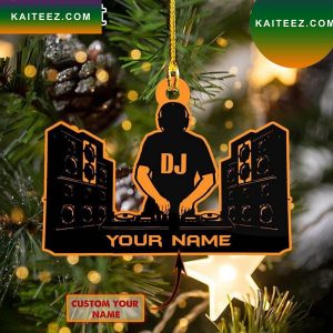 Personalized DJ Christmas Ornament