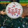 Personalized Couple Cardinals Red Christmas Ornament