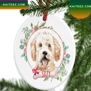 Personalized Golden Doodle Christmas Ornament