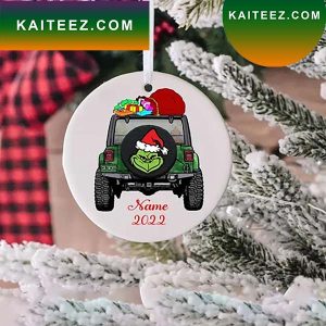 Personalized Jeep Satan Decor For Your Xmas Tree Grinch Christmas Ornament