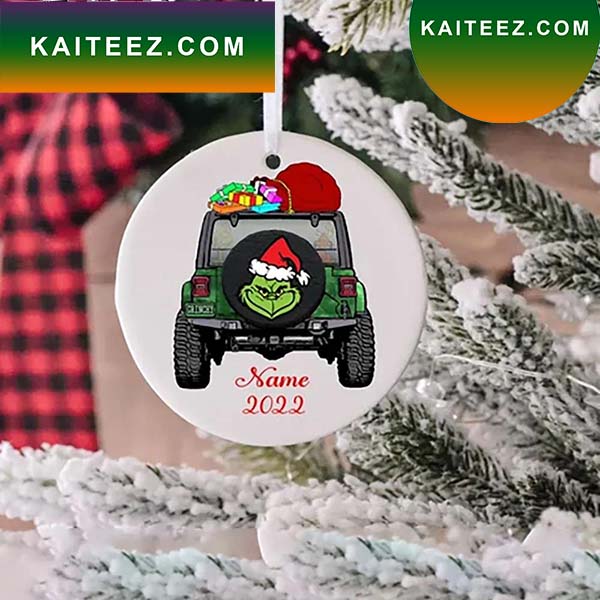 New York Jets x Grinch Custom Name Candy Cane Christmas Tree Decorations  Xmas Gift Ornament - Binteez