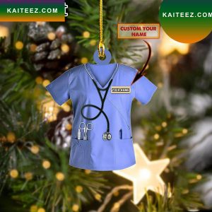 Personalized Nurse Uniform 2022 Christmas Ornament