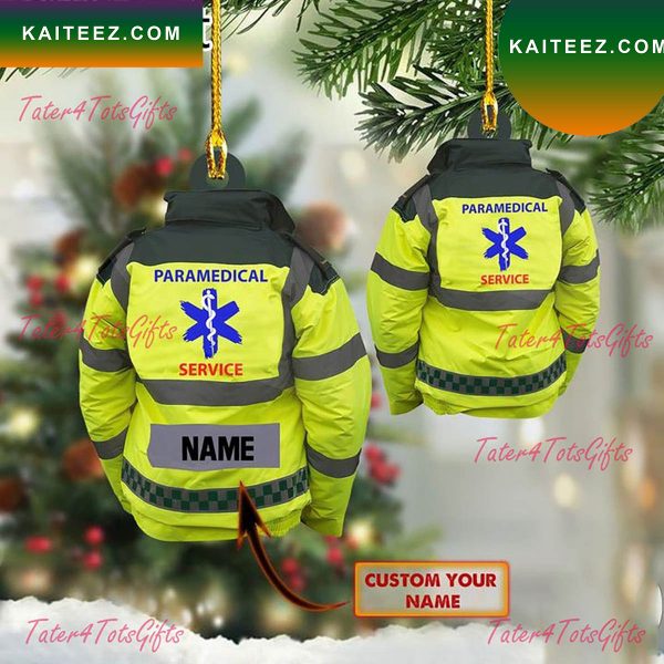 Personalized Paramedical Service 2022 Christmas Ornament