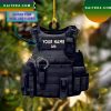 Personalized Police Bulletproof Vest Christmas Ornament