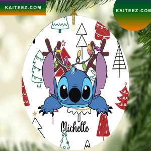Personalized Stitch Funny Christmas Ornament