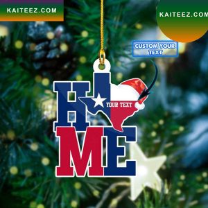 Personalized Texas Home 2022 Christmas Ornament