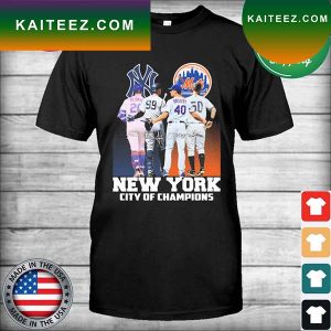 Pete Alonso Aaron Judge and Chris Bassitt Jameson Taillon New York City Of Champions signatures T-shirt