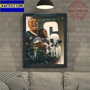 Philadelphia Eagles NFL Team The Gang Stays Undefeated Art Decor Poster Canvas