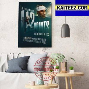 Philadelphia Eagles The Most Points In NFL History Art Decor Poster Canvas