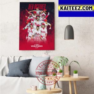 Philadelphia Phillies Are 2022 NL Champions And Going To The World Series Art Decor Poster Canvas