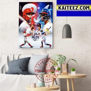 Philadelphia Phillies Vs Atlanta Braves In MLB NLDS 2022 Art Decor Poster Canvas