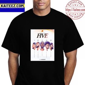 Phoenix Suns We Are The Valley Starting Five In NBA Vintage T-Shirt