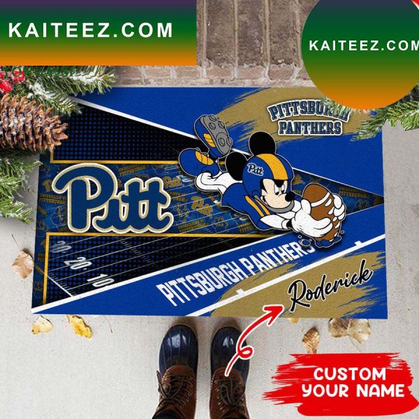 Pittsburgh Panthers NCAA3 Custom Name For House of real fans  Doormat