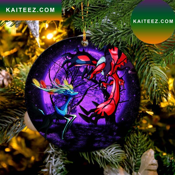 Pokemon X Y Yveltal And Xerneas Moonlight Mica Circle Ornament Perfect Gift For Holiday