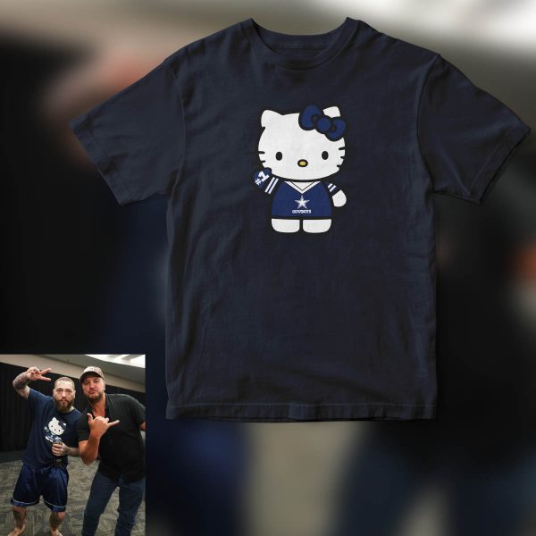 Post Malone wearing Hello Kitty Dallas Cowboys T-shirt