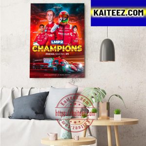 Prema Racing LMP2 Champions 2022 European Le Mans Series Art Decor Poster Canvas