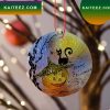 Puerto Rico with Green Frog playing Guitar in Territory Flag Pattern Christmas Ornament