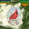 Red Cardinal Christmas Ceramic Christmas Ornament