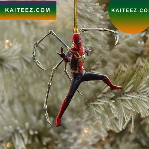 SPECIAL Spiderman gold fighting CHRISTMAS ORNAMENT
