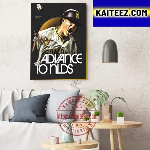 San Diego Padres Advance To MLB NLDS 2022 Art Decor Poster Canvas
