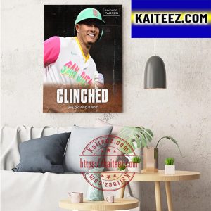 San Diego Padres Clinched Wild Card Spot 2022 Art Decor Poster Canvas