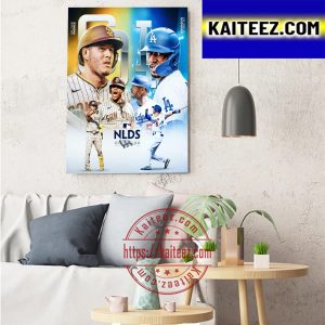 San Diego Padres Vs Los Angeles Dodgers In MLB NLDS 2022 Art Decor Poster Canvas