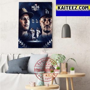 San Diego Padres vs Los Angeles Dodgers In MLB ALDS 2022 Art Decor Poster Canvas