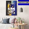 San Diego Padres Advance To The MLB NLDS 2022 Art Decor Poster Canvas