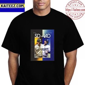 San Diego Padres vs Los Angeles Dodgers In The MLB NLDS Vintage T-Shirt