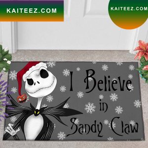 Sandy Clause Jack Skellington Nightmare Before Christmas Doormat