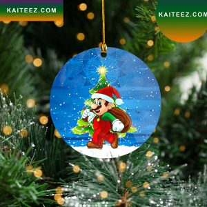 Santa Claus Mario Christmas Tree Ornament Lovers Gift Christmas Ornament