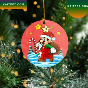 Santa Claus Mario Christmas Tree Christmas Ornament