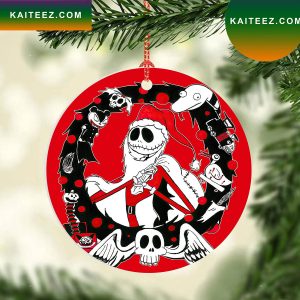Santa Jack Skellington Nightmare Before Christmas Tree Christmas Ornament