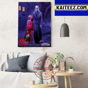 Satan’s Little Helper On Scream Box TV Art Decor Poster Canvas
