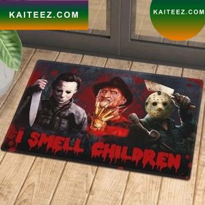 Scary Halloween Decorations Funny Welcome Horror Movie Characters Doormat