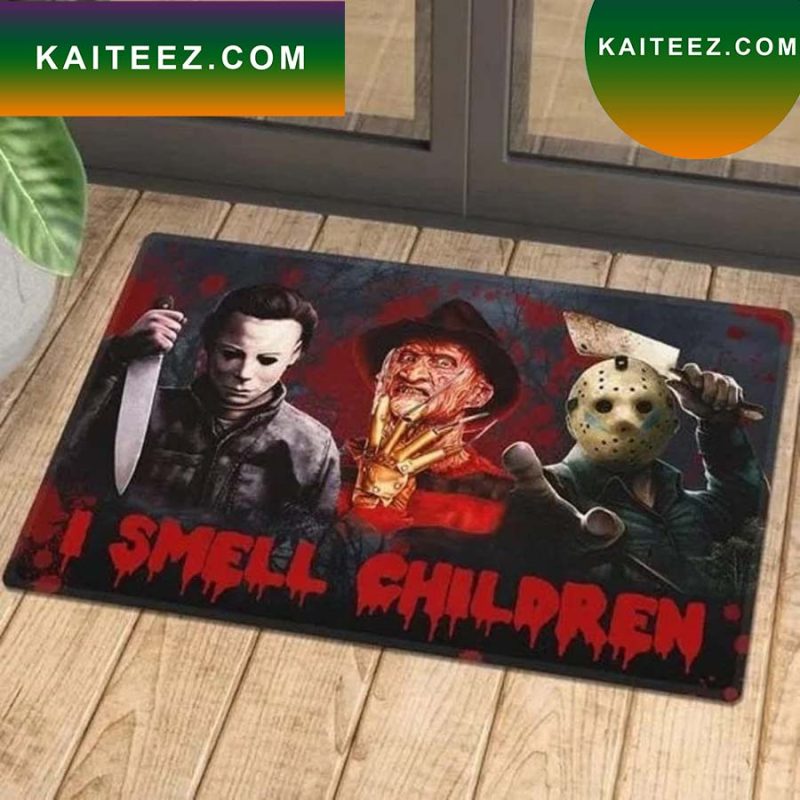 Scary Halloween Decorations Funny Horror Movie Characters Doormat Kaiteez
