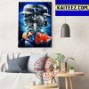 San Diego Padres vs Los Angeles Dodgers In MLB ALDS 2022 Art Decor Poster Canvas