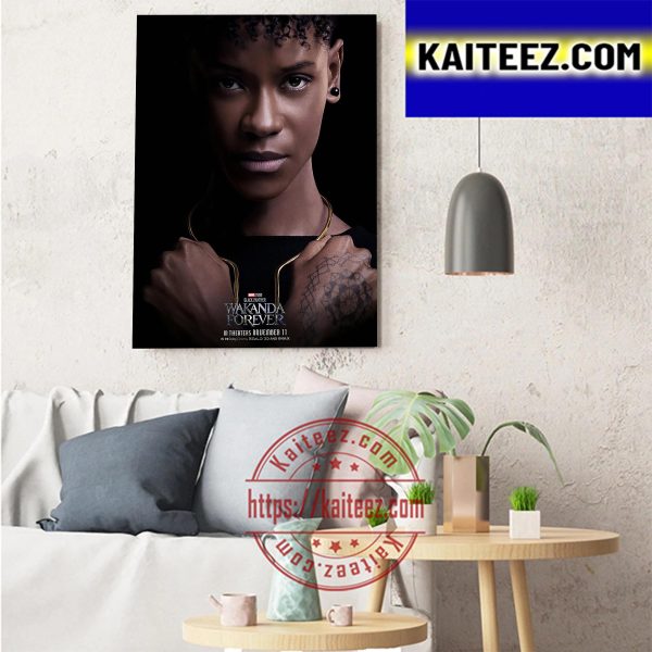 Shuri In Marvel Studios Poster Black Panther Wakanda Forever Art Decor Poster Canvas