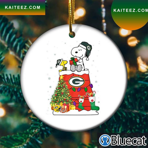 Snoopy Green Bay Packers NFL Weihnachten 202 Christmas Ornament
