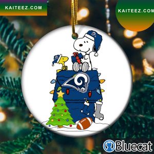 Snoopy Los Angeles Rams NFL Weihnachten 2022 Christmas Ornament